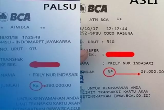 Bukti Transfer BCA Asli