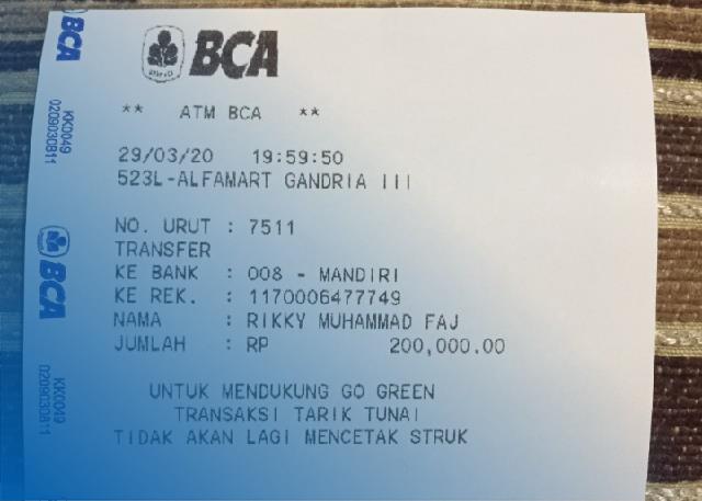 Cara Screenshot Bukti Transfer BCA