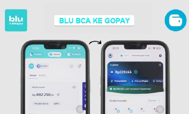 Cara Transfer blu BCA ke GoPay