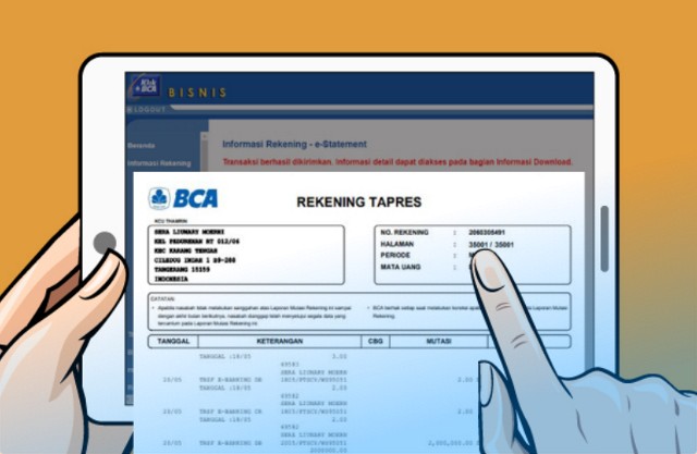 E Statement BCA Mobile