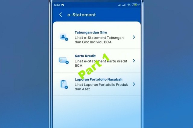 Penyebab e Statement BCA Tidak Muncul